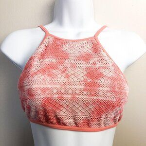 Aerie High Neck Tie Dye Bikini Top